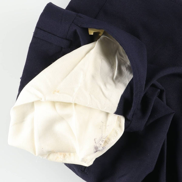 Vintage 80s-90'S Lands' End Men's Slacks, Made in USA, Size W33 unclear navy blue type Vintage Second Hand