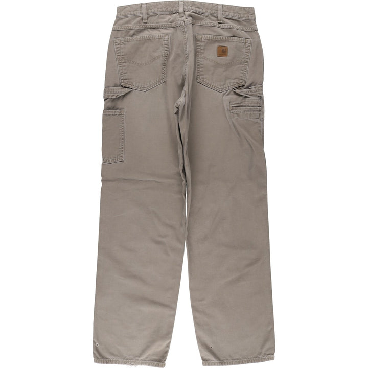 Carhartt Loose Fit Duck Painter Pants, Men's, W34 equivalent cotton Khaki type Vintage Second Hand