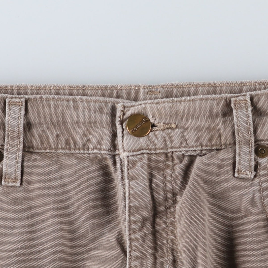 Carhartt Loose Fit Duck Painter Pants, Men's, W34 equivalent cotton Khaki type Vintage Second Hand