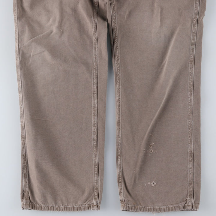 Carhartt Loose Fit Duck Painter Pants, Men's, W34 equivalent cotton Khaki type Vintage Second Hand