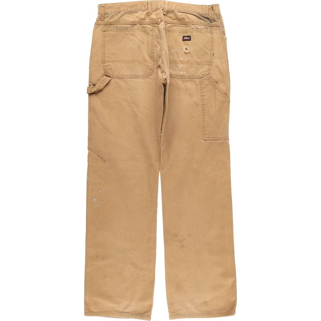 Dickies Painted Duck Painter Pants, Men's, Size W35 cotton beige type brown Vintage Second Hand