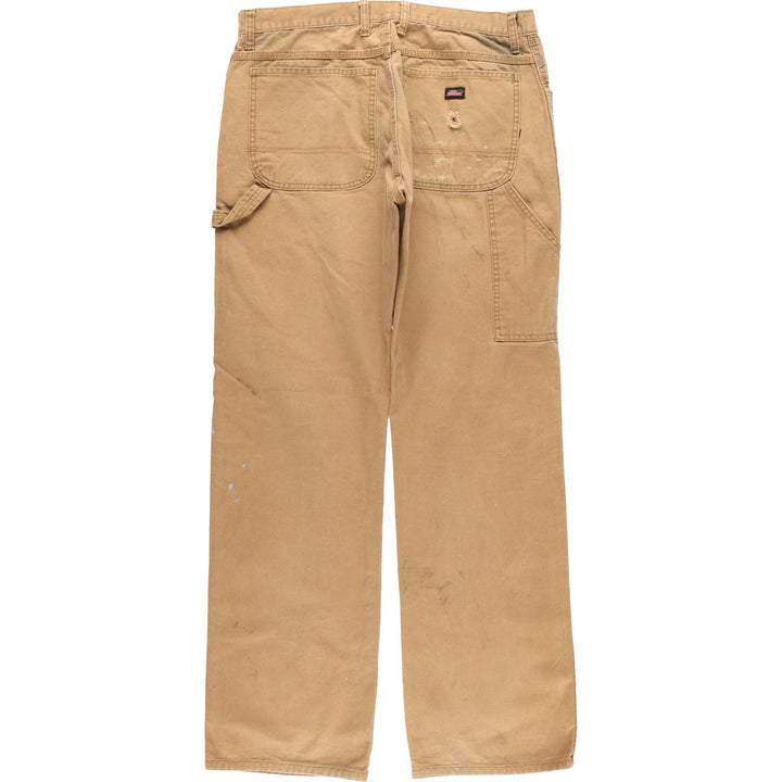 Dickies Painted Duck Painter Pants, Men's, Size W35 cotton beige type brown Vintage Second Hand