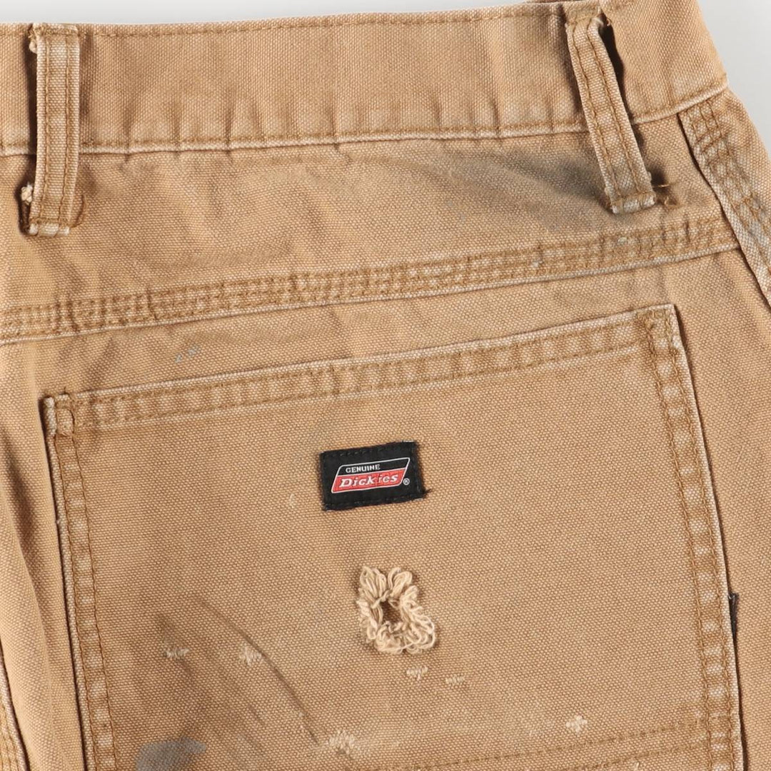 Dickies Painted Duck Painter Pants, Men's, Size W35 cotton beige type brown Vintage Second Hand