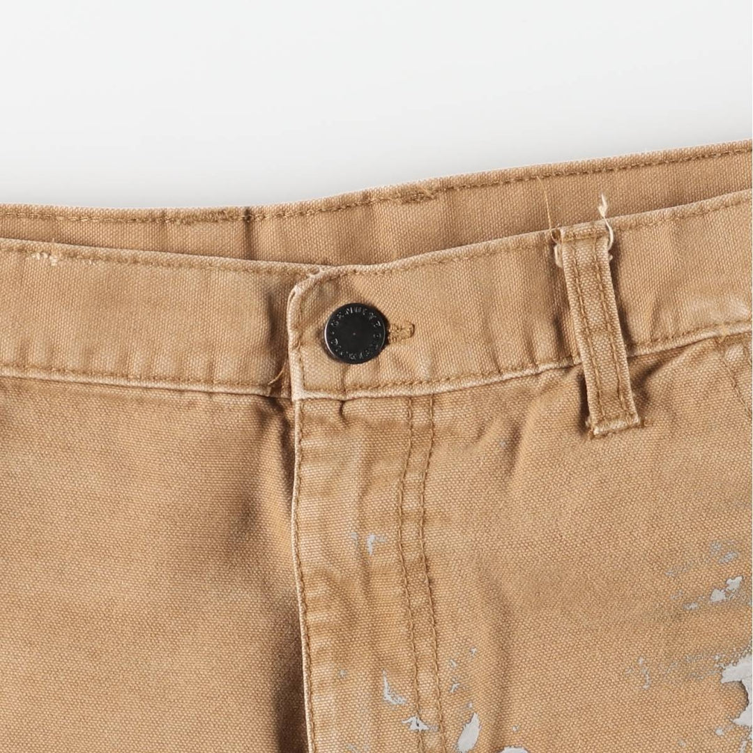 Dickies Painted Duck Painter Pants, Men's, Size W35 cotton beige type brown Vintage Second Hand