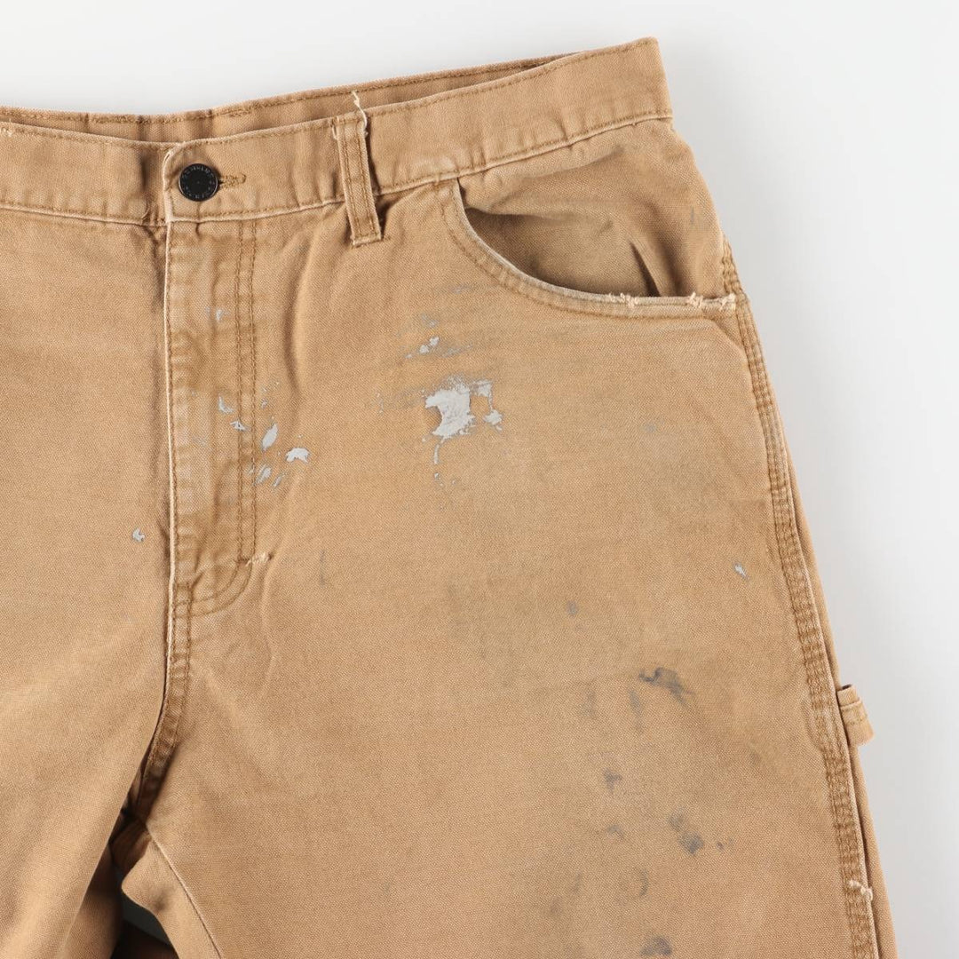 Dickies Painted Duck Painter Pants, Men's, Size W35 cotton beige type brown Vintage Second Hand