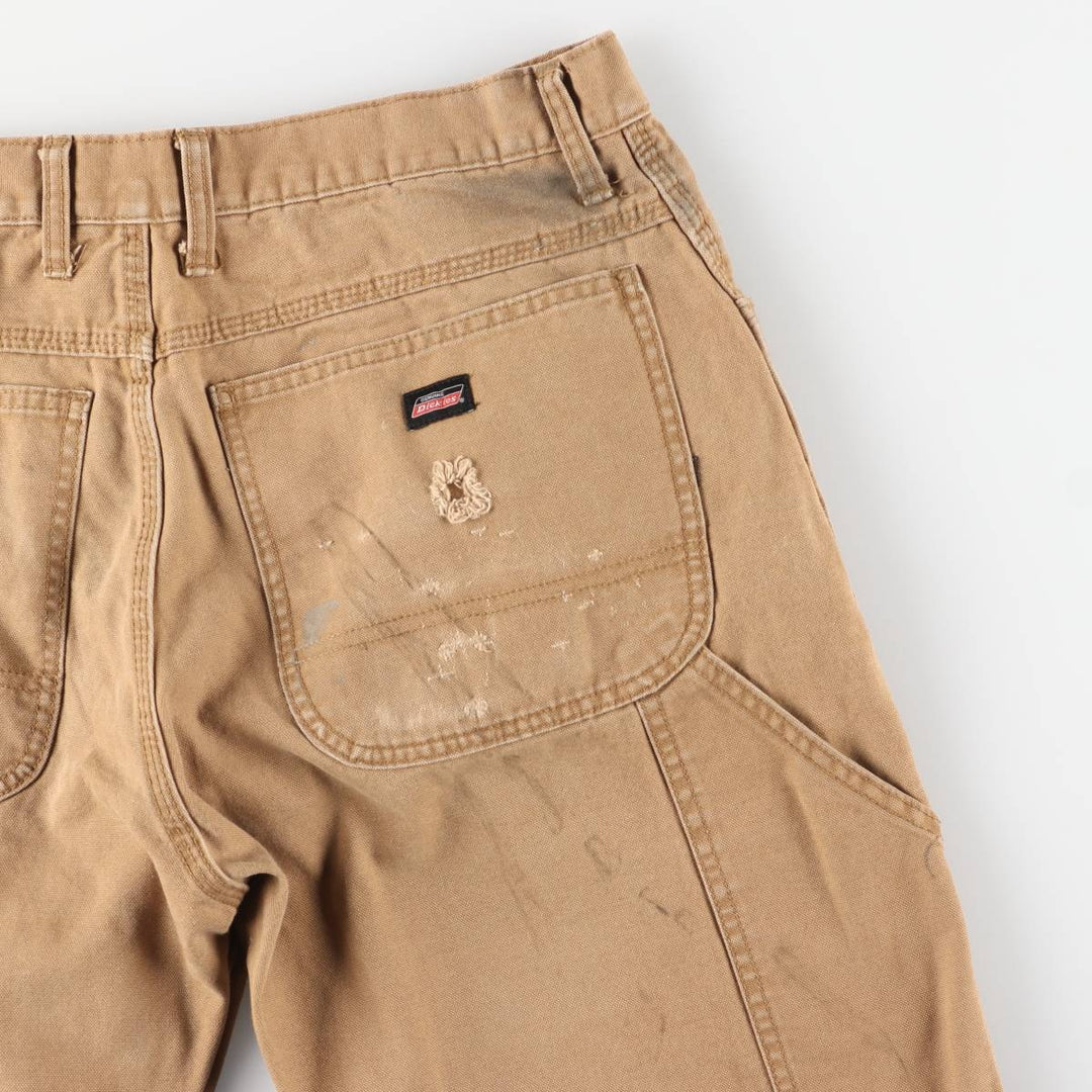 Dickies Painted Duck Painter Pants, Men's, Size W35 cotton beige type brown Vintage Second Hand