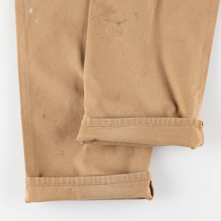 Dickies Painted Duck Painter Pants, Men's, Size W35 cotton beige type brown Vintage Second Hand
