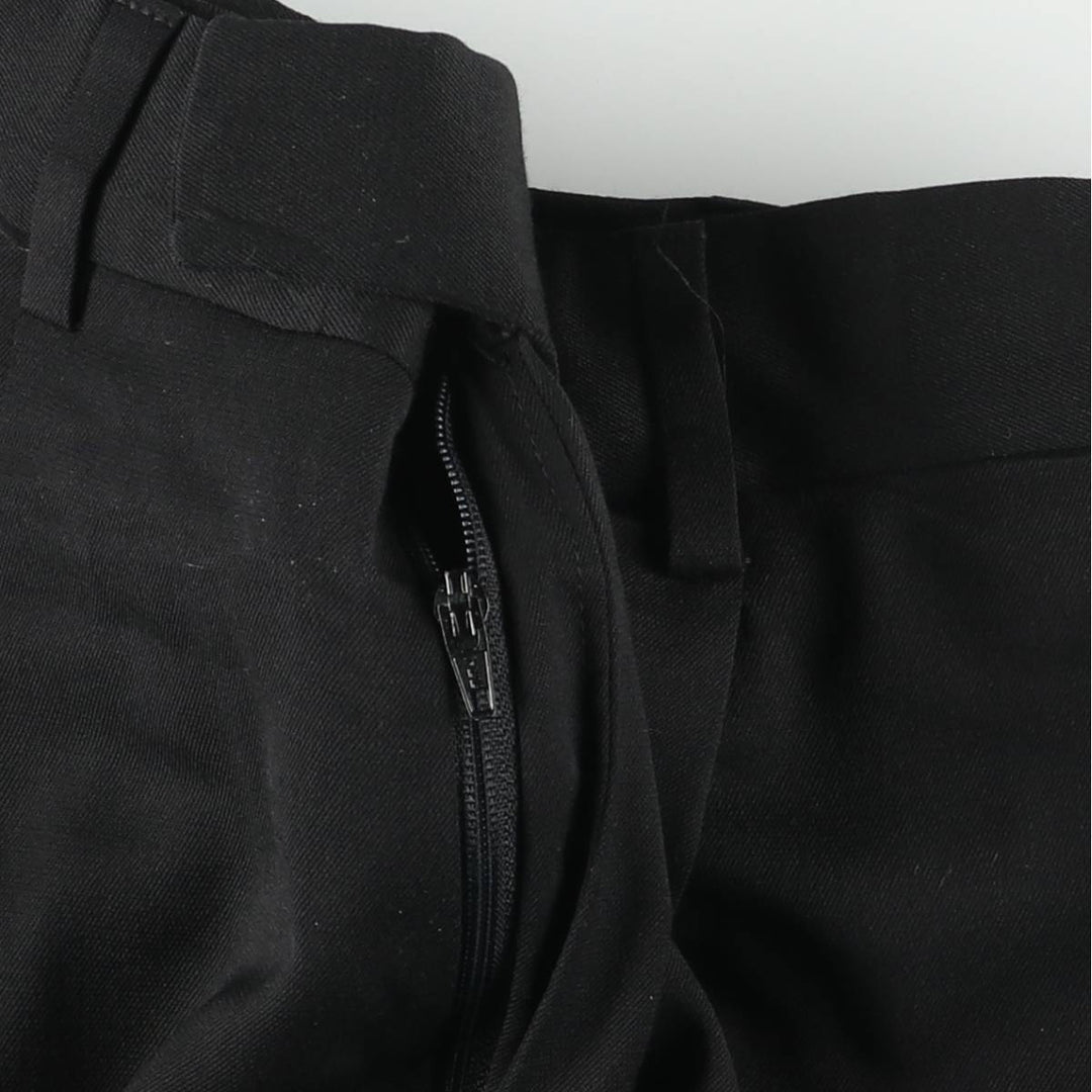 DKNY One-pleat Polyester and Wool Pants and Slacks, Made in Mexico, Men's Size W30 polyester black type Vintage Second Hand
