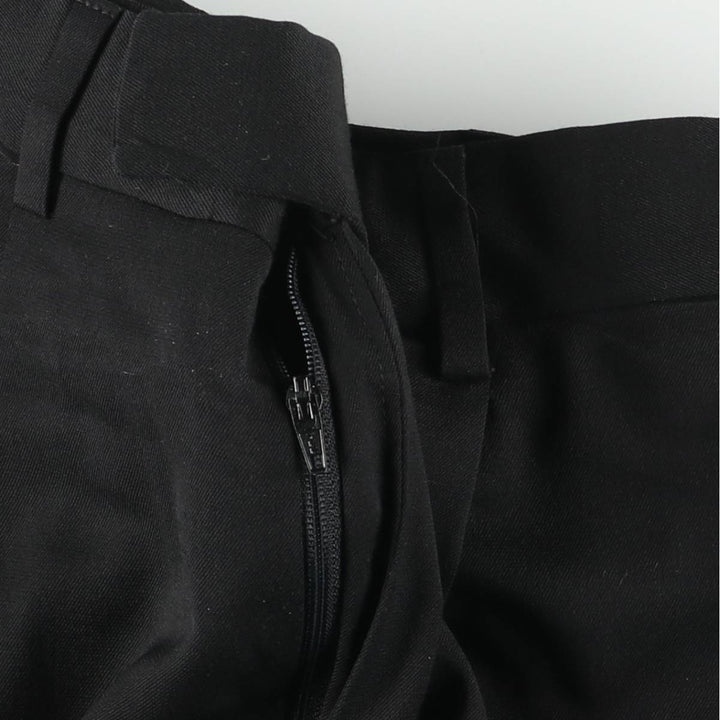 DKNY One-pleat Polyester and Wool Pants and Slacks, Made in Mexico, Men's Size W30 polyester black type Vintage Second Hand