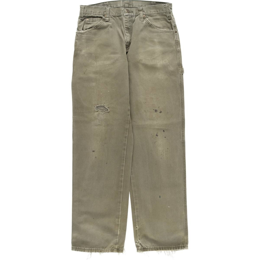 Dickies Duck Painter Pants Men's W32 equivalent cotton Khaki type sage green Vintage Second Hand