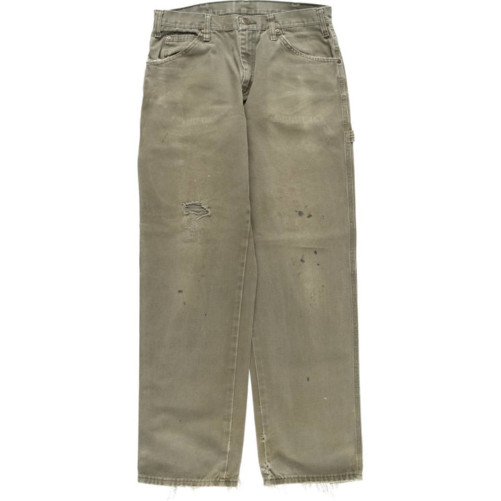 Dickies Duck Painter Pants Men's W32 equivalent cotton Khaki type sage green Vintage Second Hand