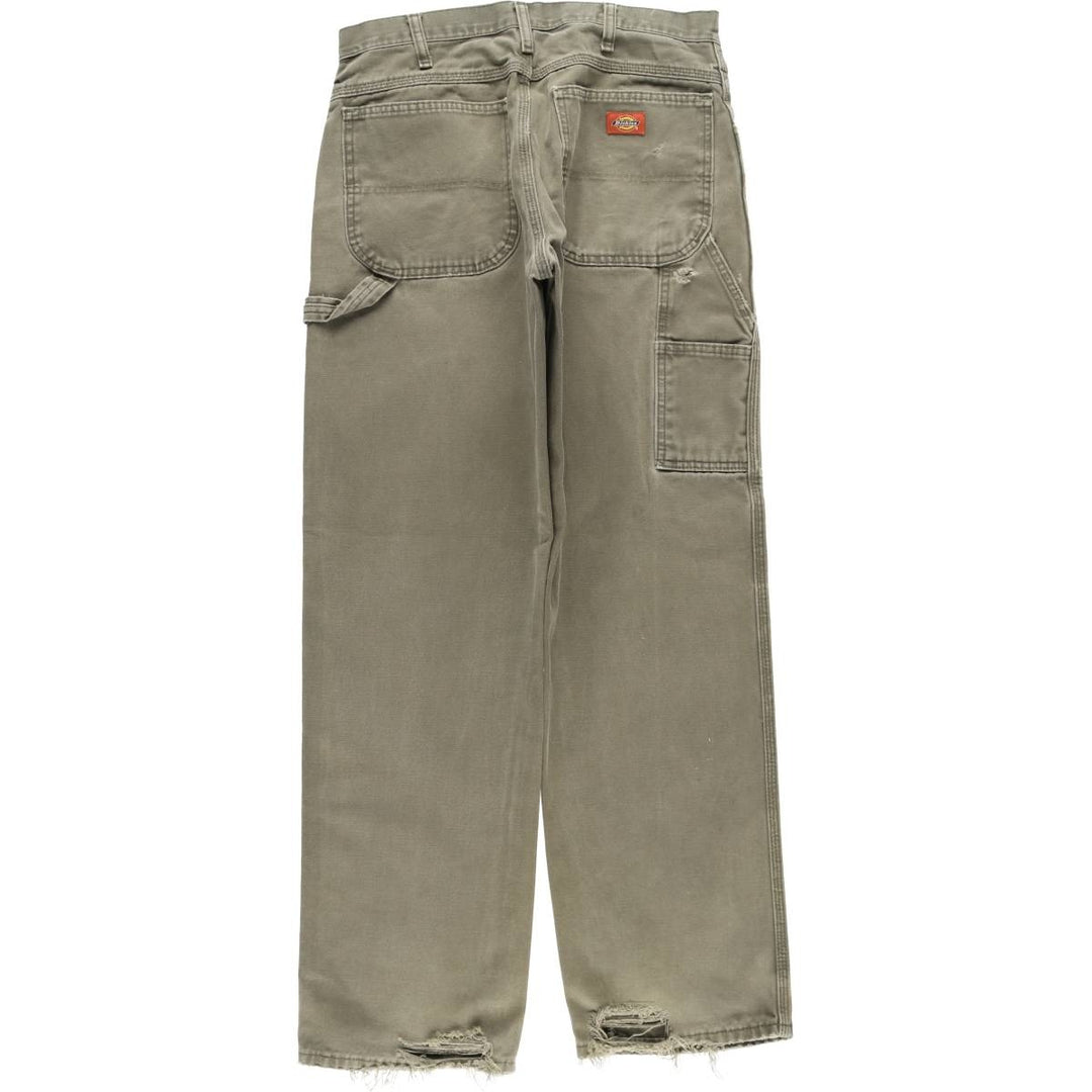 Dickies Duck Painter Pants Men's W32 equivalent cotton Khaki type sage green Vintage Second Hand