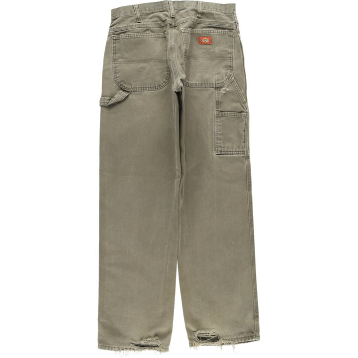Dickies Duck Painter Pants Men's W32 equivalent cotton Khaki type sage green Vintage Second Hand