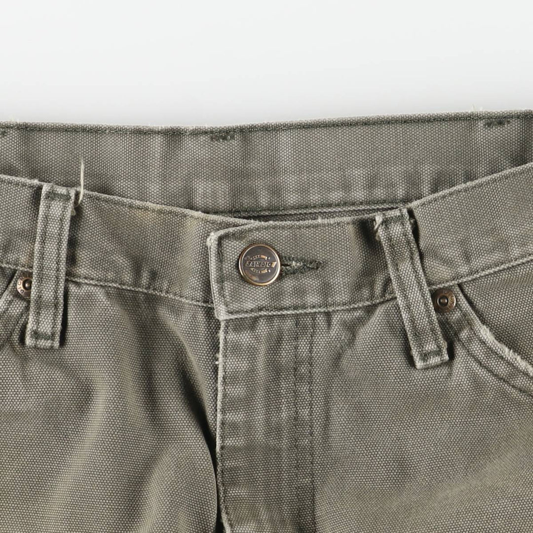 Dickies Duck Painter Pants Men's W32 equivalent cotton Khaki type sage green Vintage Second Hand
