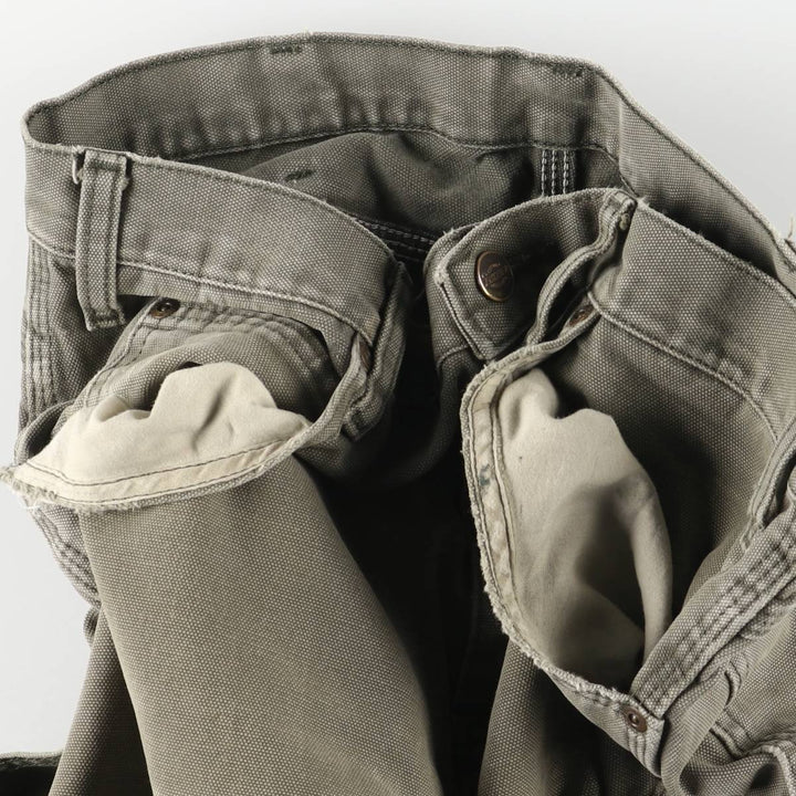 Dickies Duck Painter Pants Men's W32 equivalent cotton Khaki type sage green Vintage Second Hand