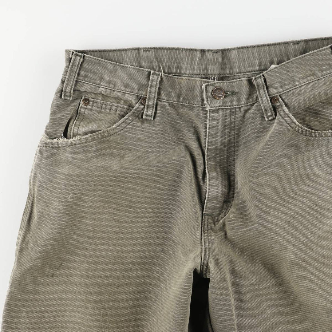 Dickies Duck Painter Pants Men's W32 equivalent cotton Khaki type sage green Vintage Second Hand