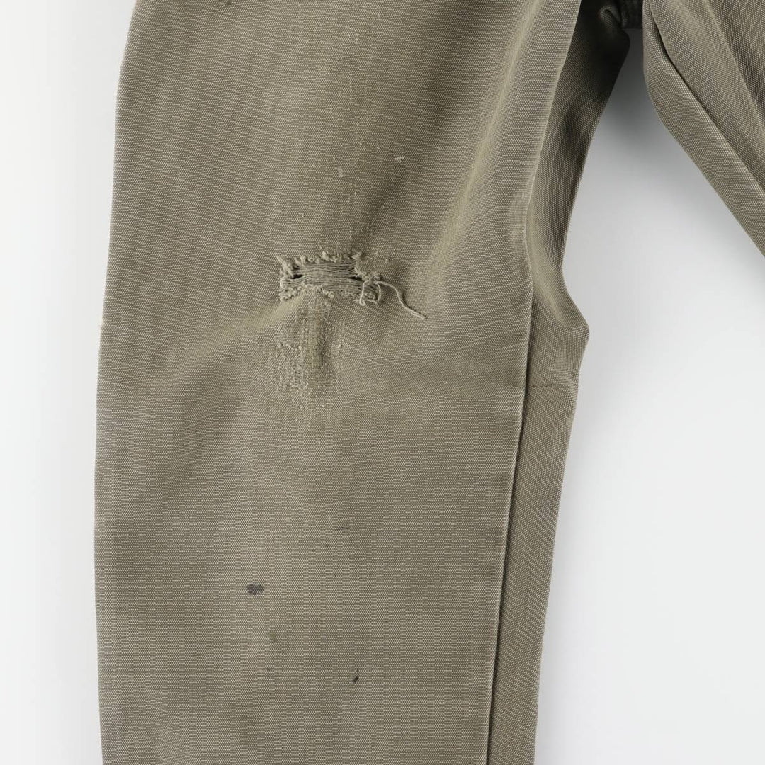 Dickies Duck Painter Pants Men's W32 equivalent cotton Khaki type sage green Vintage Second Hand