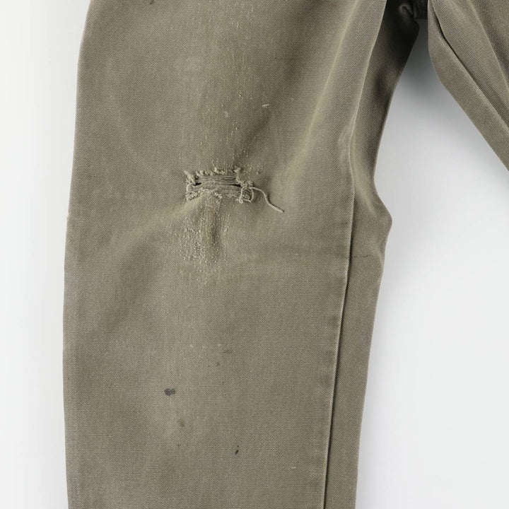 Dickies Duck Painter Pants Men's W32 equivalent cotton Khaki type sage green Vintage Second Hand