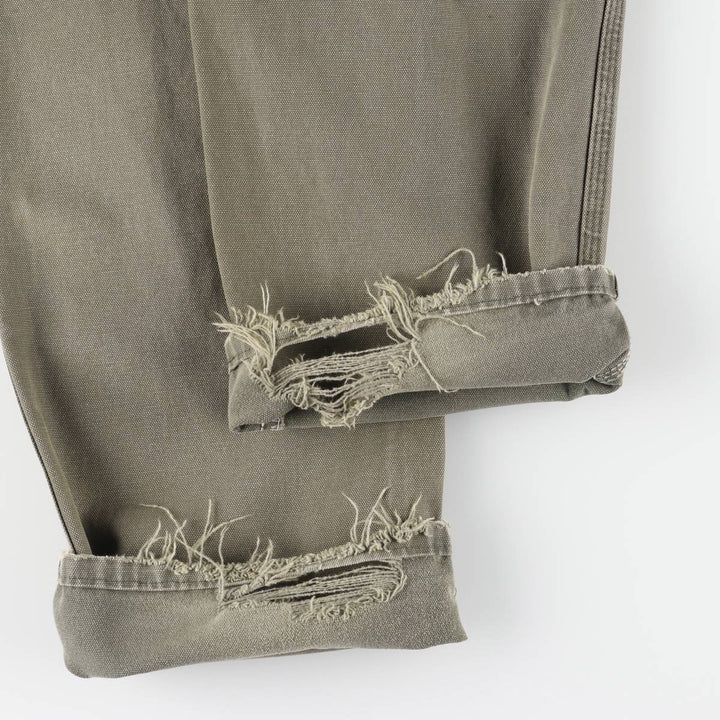 Dickies Duck Painter Pants Men's W32 equivalent cotton Khaki type sage green Vintage Second Hand