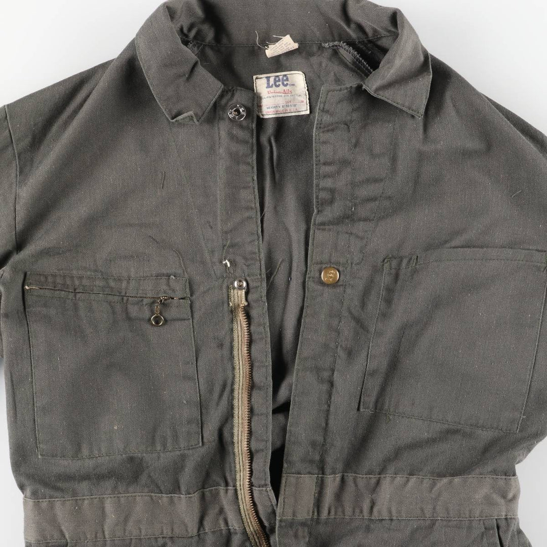 Vintage 1970'S Lee Union Alls long-sleeved jumpsuit, made in the USA, size M, men's. unclear gray type Vintage Second Hand
