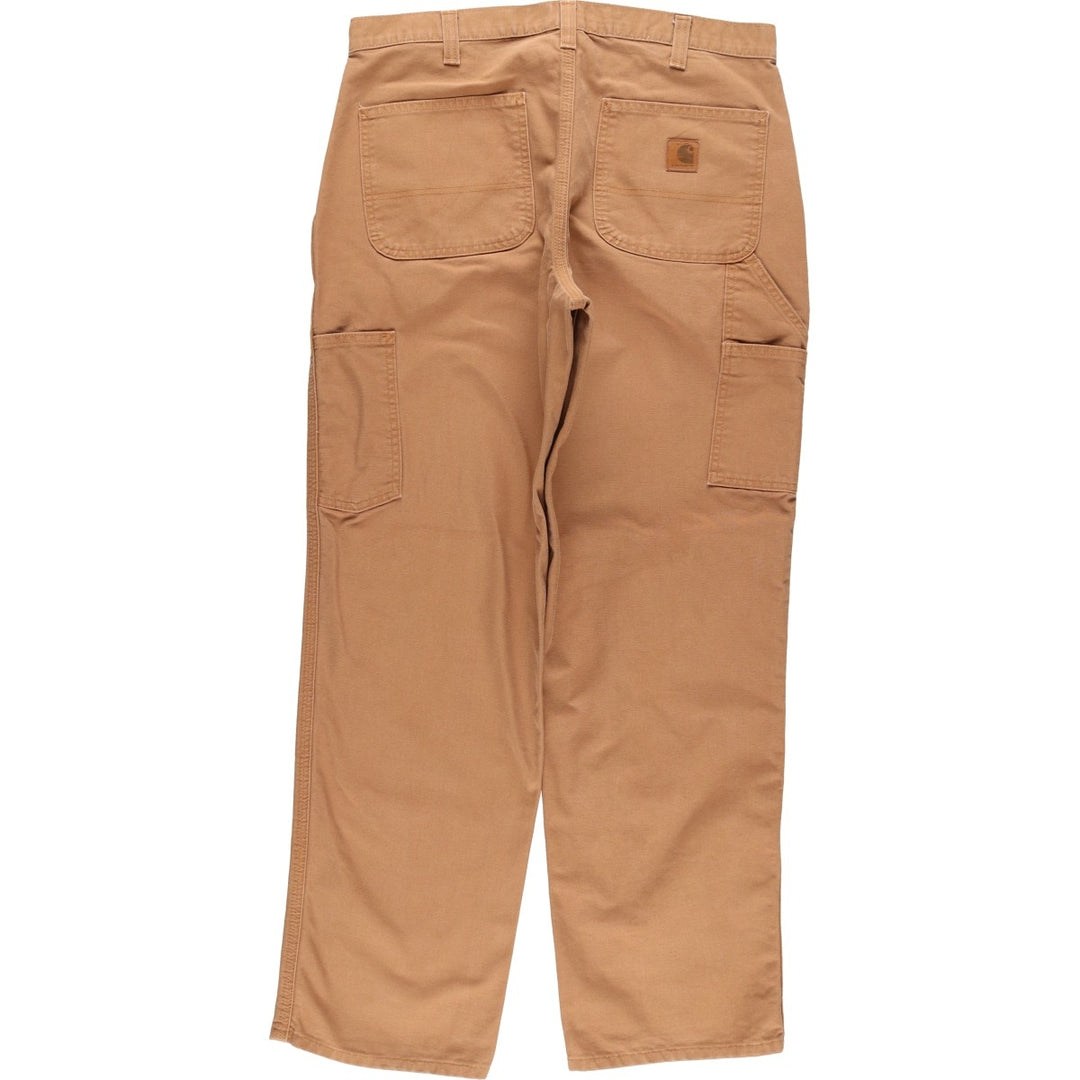 Carhartt Dungaree Fit Duck Work Pants, Men's, Size 34 cotton ocher yellow type Vintage Second Hand