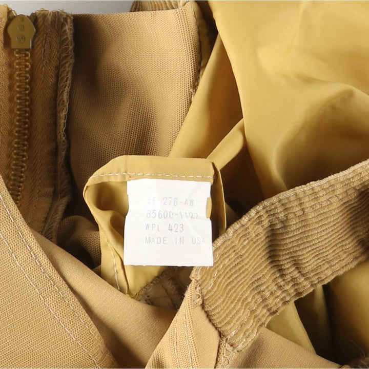 1970'S Levi's SKI Corduroy Overalls, Made in USA, Women's Size L (W30 equivalent), Vintage polyester yellow type Vintage Second Hand