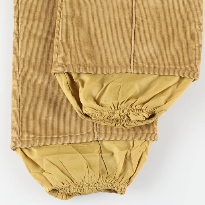 1970'S Levi's SKI Corduroy Overalls, Made in USA, Women's Size L (W30 equivalent), Vintage polyester yellow type Vintage Second Hand