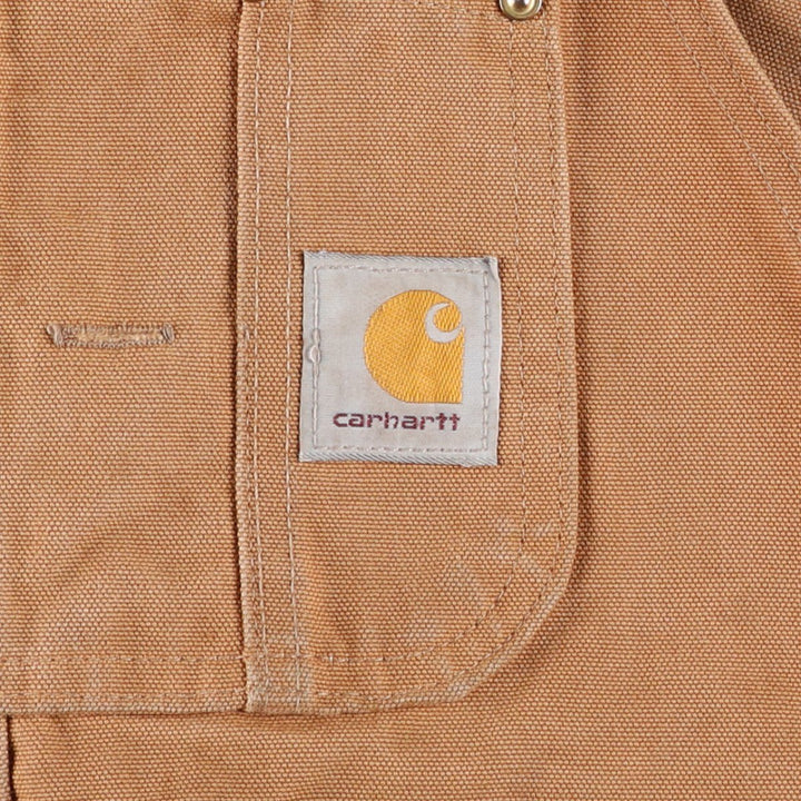 Carhartt Double Knee Duck Overalls, Made in USA, Men's, W37 equivalent cotton Beige type Vintage Second Hand