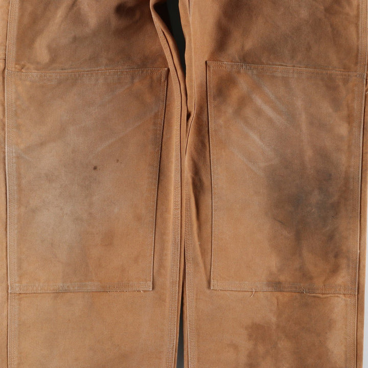 Carhartt Double Knee Duck Overalls, Made in USA, Men's, W37 equivalent cotton Beige type Vintage Second Hand