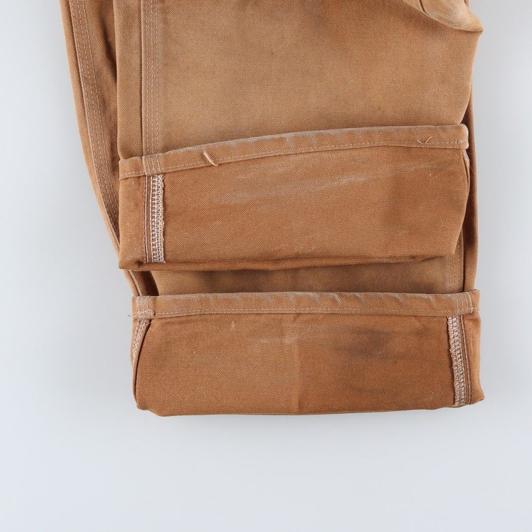 Carhartt Double Knee Duck Overalls, Made in USA, Men's, W37 equivalent cotton Beige type Vintage Second Hand