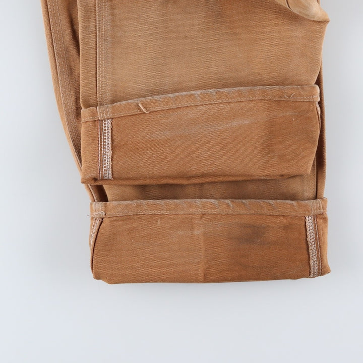 Carhartt Double Knee Duck Overalls, Made in USA, Men's, W37 equivalent cotton Beige type Vintage Second Hand