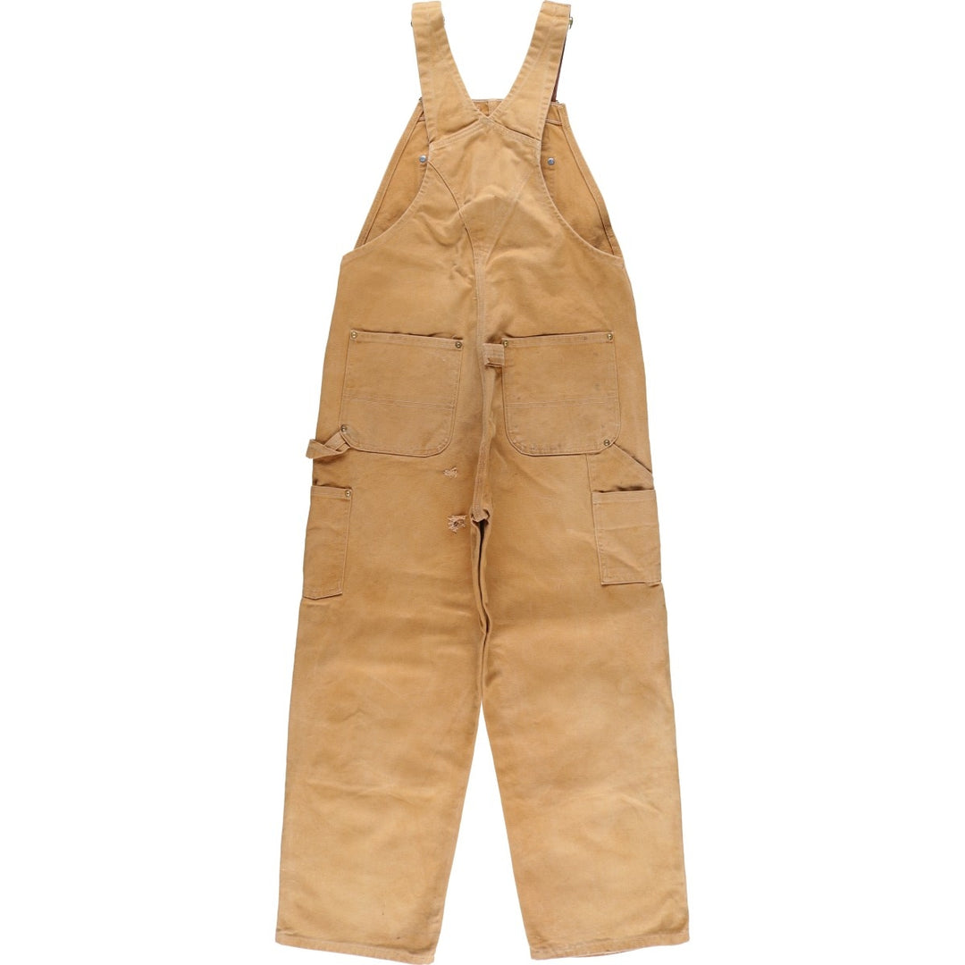 Carhartt Double Knee Duck Overalls for Men (W34 equivalent) cotton Beige type Vintage Second Hand