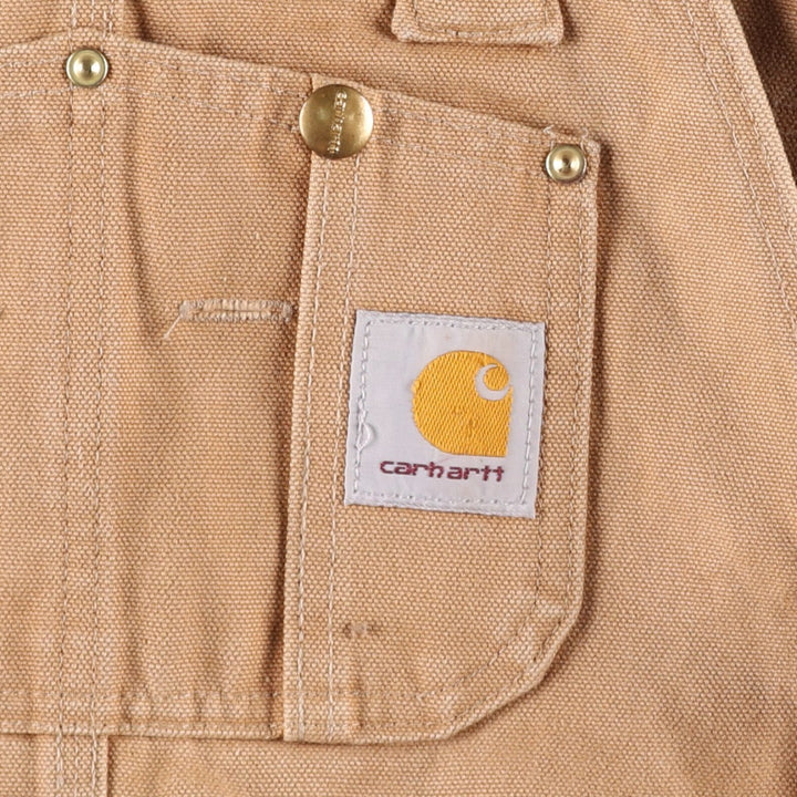 Carhartt Double Knee Duck Overalls for Men (W34 equivalent) cotton Beige type Vintage Second Hand