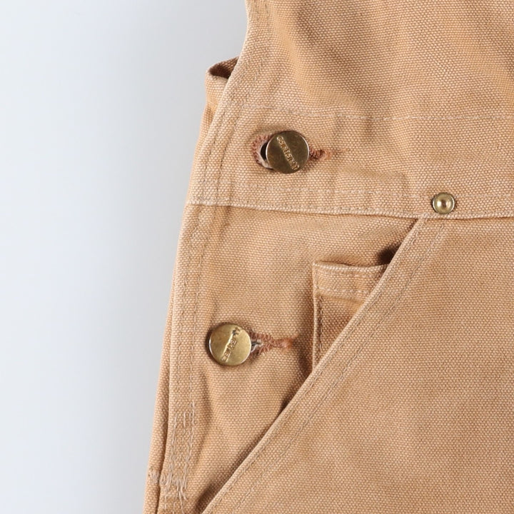 Carhartt Double Knee Duck Overalls for Men (W34 equivalent) cotton Beige type Vintage Second Hand