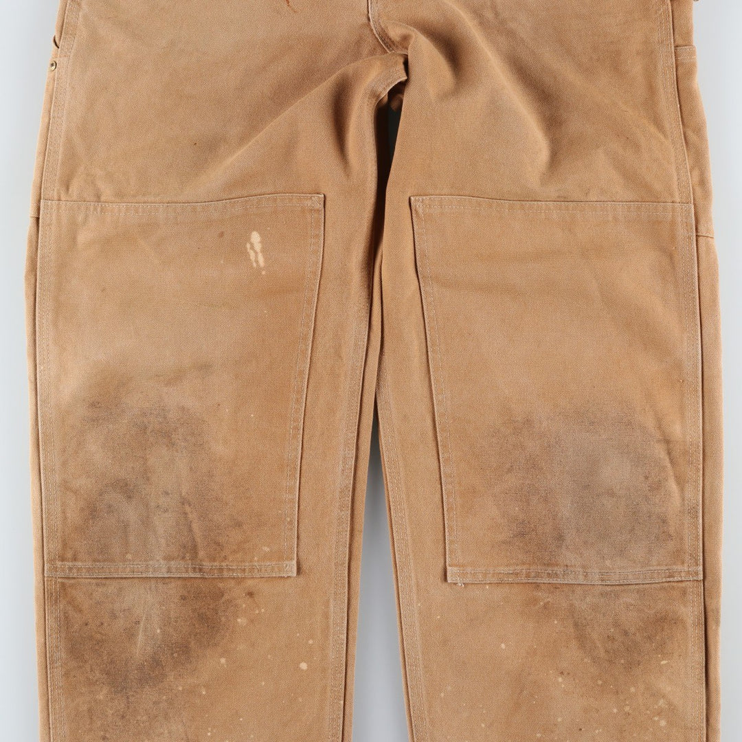 Carhartt Double Knee Duck Overalls for Men (W34 equivalent) cotton Beige type Vintage Second Hand
