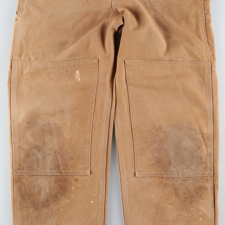 Carhartt Double Knee Duck Overalls for Men (W34 equivalent) cotton Beige type Vintage Second Hand