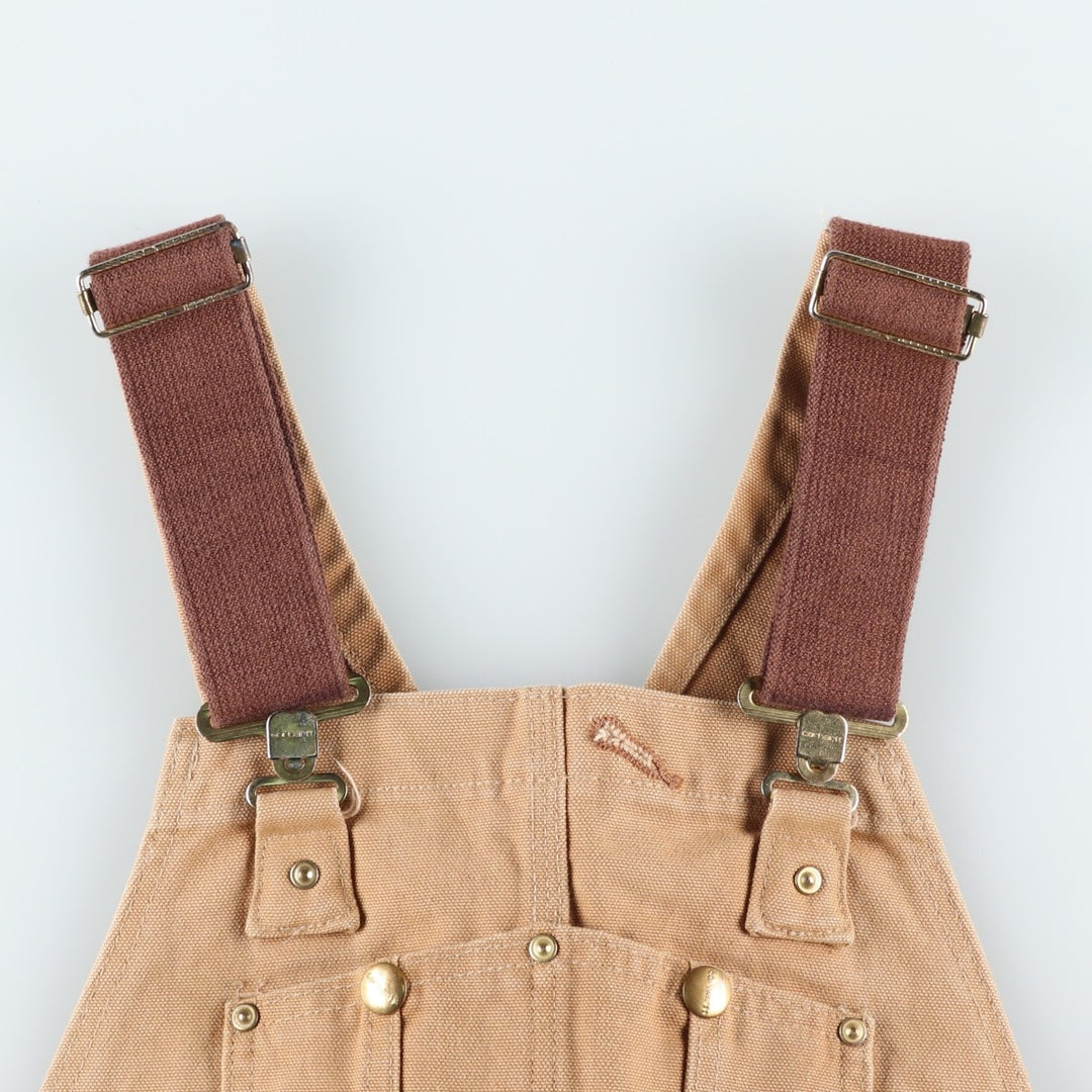 Carhartt Double Knee Duck Overalls for Men (W34 equivalent) cotton Beige type Vintage Second Hand