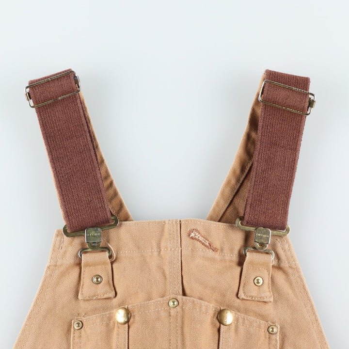 Carhartt Double Knee Duck Overalls for Men (W34 equivalent) cotton Beige type Vintage Second Hand