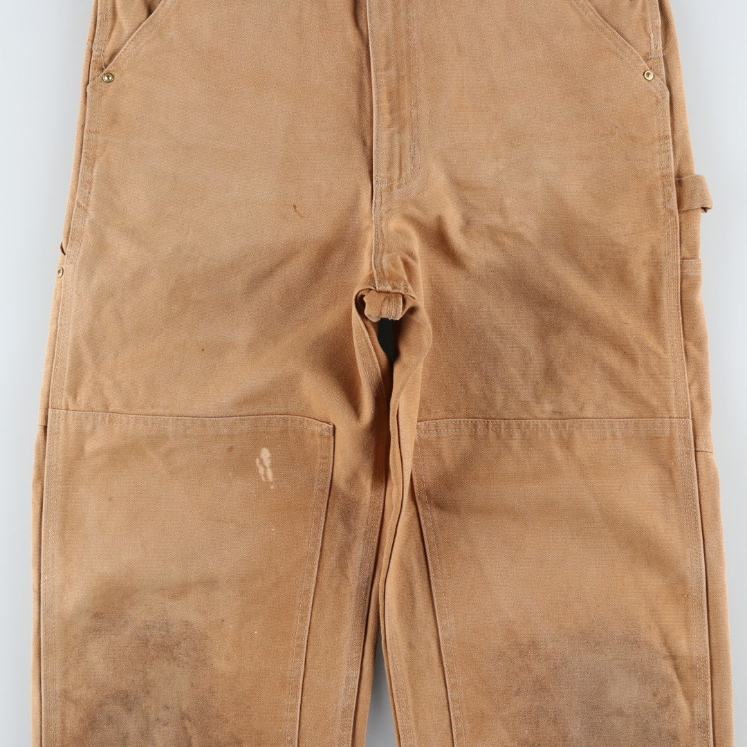 Carhartt Double Knee Duck Overalls for Men (W34 equivalent) cotton Beige type Vintage Second Hand