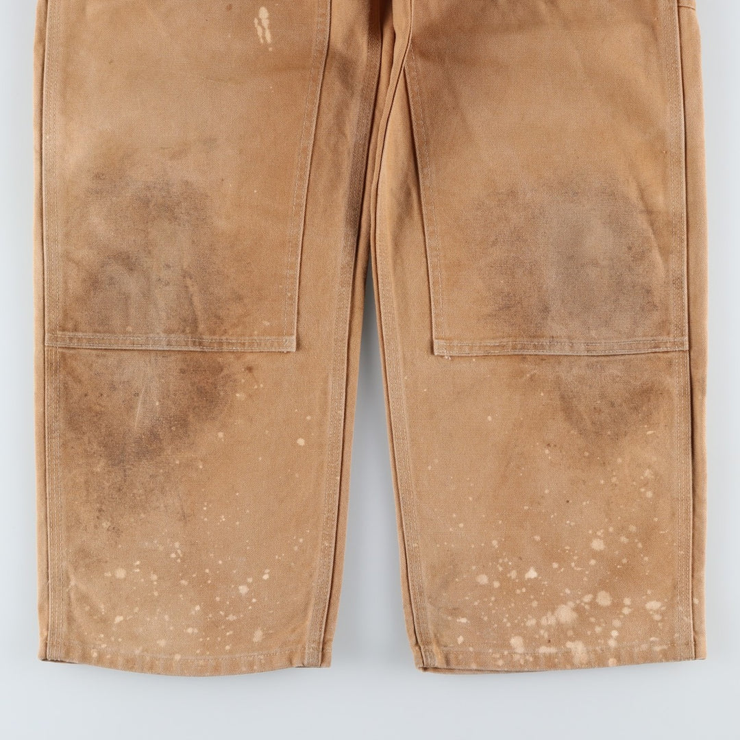 Carhartt Double Knee Duck Overalls for Men (W34 equivalent) cotton Beige type Vintage Second Hand