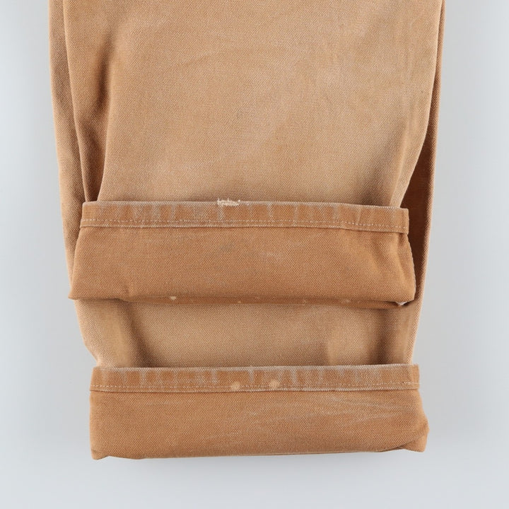 Carhartt Double Knee Duck Overalls for Men (W34 equivalent) cotton Beige type Vintage Second Hand