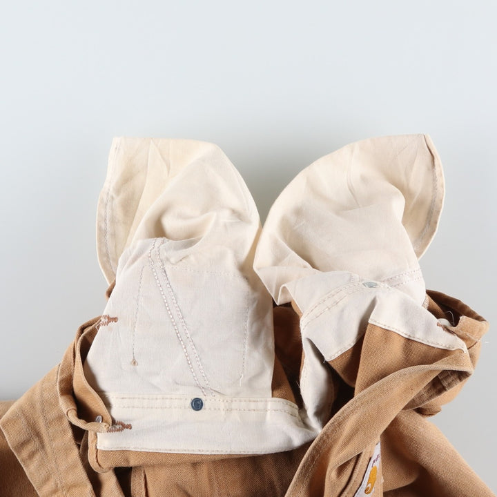 Carhartt Double Knee Duck Overalls for Men (W34 equivalent) cotton Beige type Vintage Second Hand