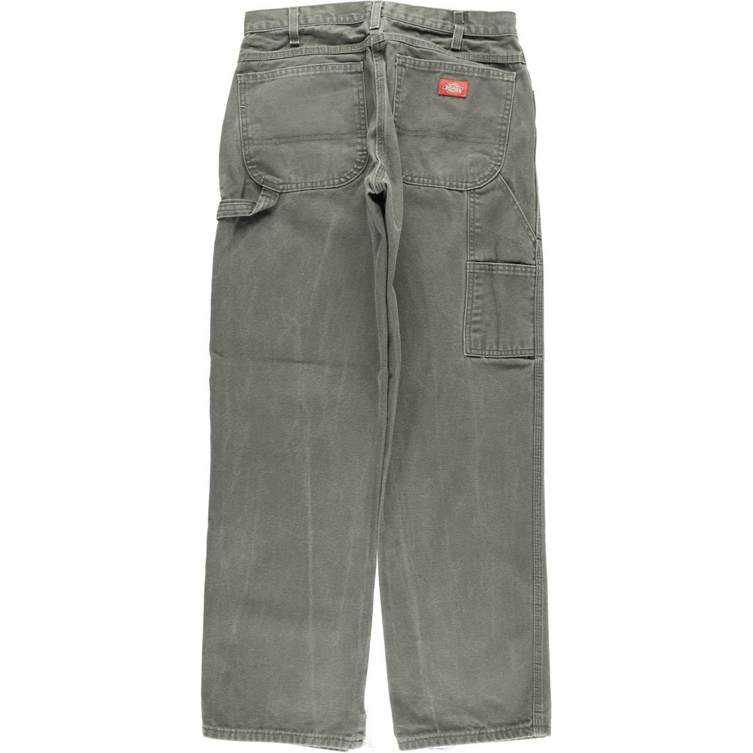 Dickies Relaxed Fit Duck Painter Pants Men's W32 equivalent cotton Khaki type sage green Vintage Second Hand