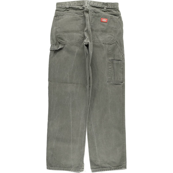 Dickies Relaxed Fit Duck Painter Pants Men's W32 equivalent cotton Khaki type sage green Vintage Second Hand
