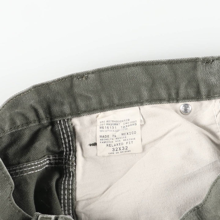 Dickies Relaxed Fit Duck Painter Pants Men's W32 equivalent cotton Khaki type sage green Vintage Second Hand