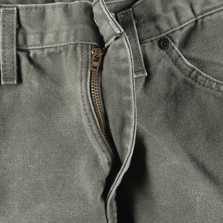 Dickies Relaxed Fit Duck Painter Pants Men's W32 equivalent cotton Khaki type sage green Vintage Second Hand