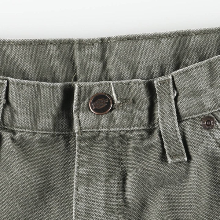 Dickies Relaxed Fit Duck Painter Pants Men's W32 equivalent cotton Khaki type sage green Vintage Second Hand