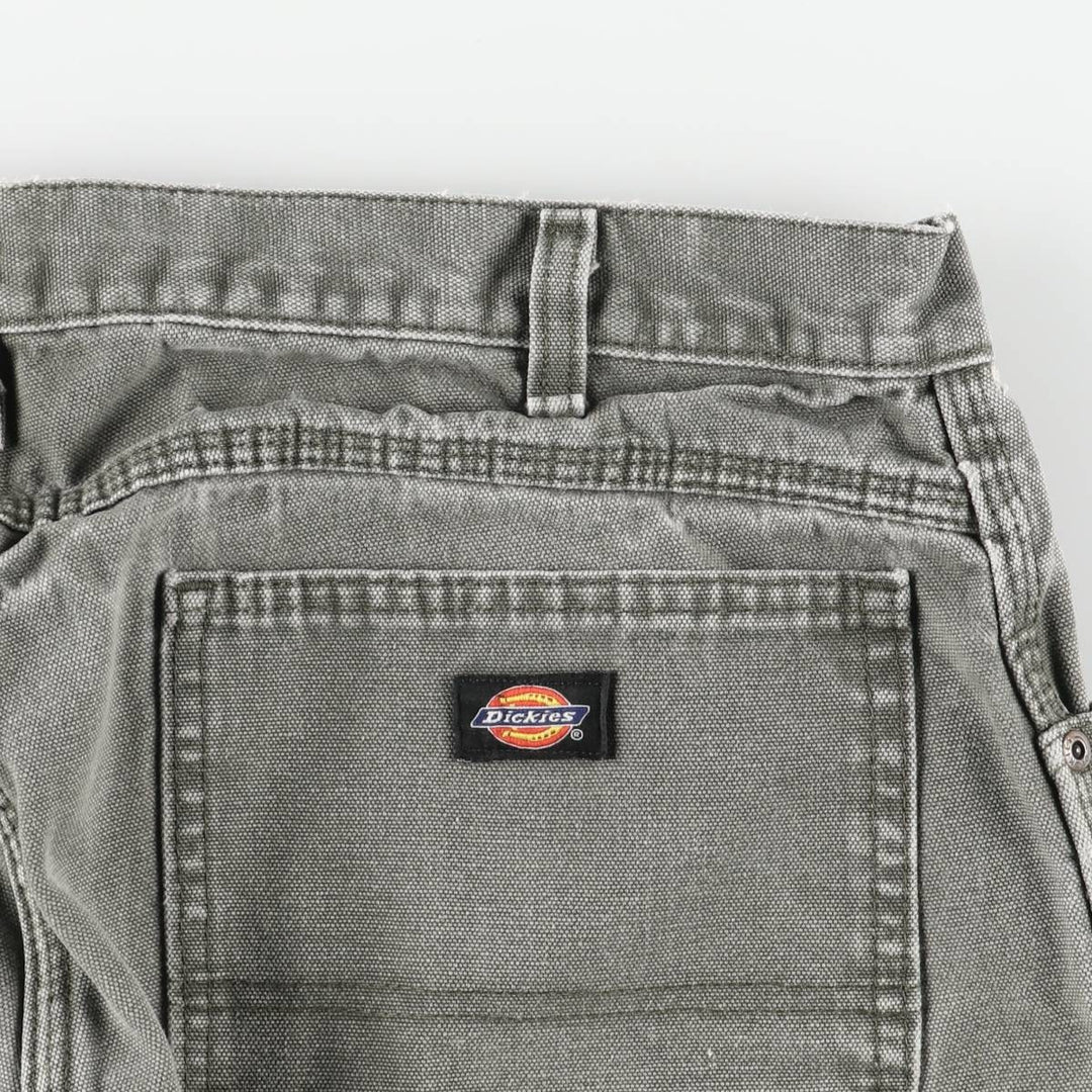 Dickies Relaxed Fit Duck Painter Pants, Men's, W35 equivalent cotton Khaki type sage green Vintage Second Hand