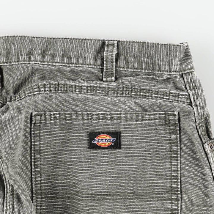 Dickies Relaxed Fit Duck Painter Pants, Men's, W35 equivalent cotton Khaki type sage green Vintage Second Hand