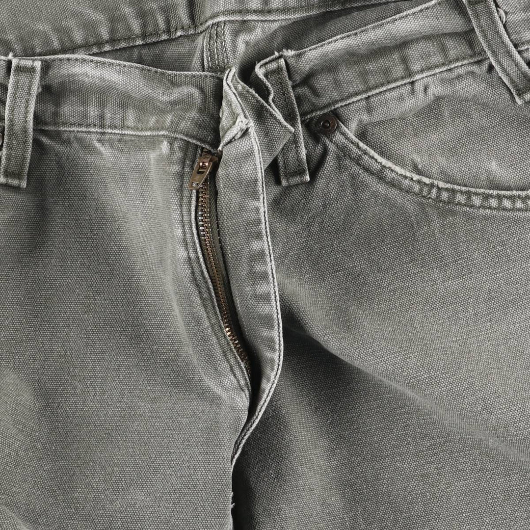 Dickies Relaxed Fit Duck Painter Pants, Men's, W35 equivalent cotton Khaki type sage green Vintage Second Hand